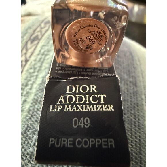 NIB DIOR Addict Lip Maximizer Plumping Gloss 049 Pure Copper - Picture 3 of 5